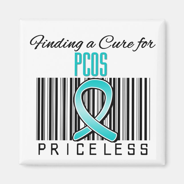 Finding a Cure For PCOS PRICELESS Magnet (Front)