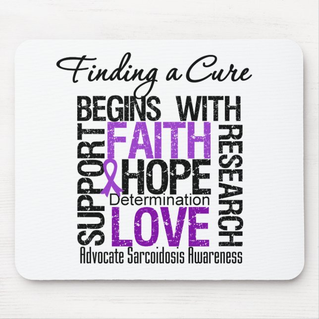 Finding a Cure For Sarcoidosis Mouse Mat (Front)