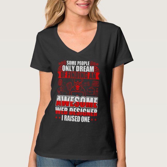 Finding An Awesome Web Designer T-Shirt (Front)