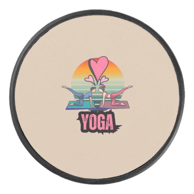 Finding Balance Together Hockey Puck (Front)