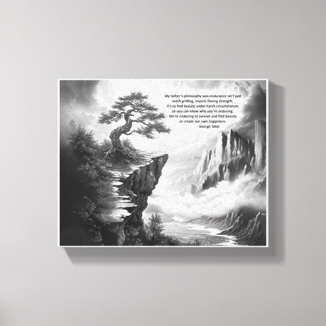 Finding beauty in perseverance canvas print (Front)