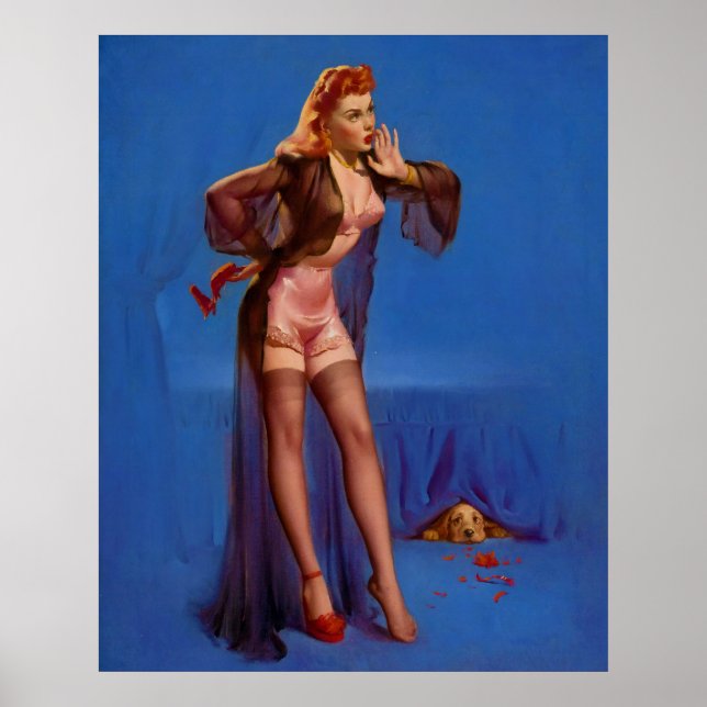 Finding Cute Puppy Pin Up Poster (Front)