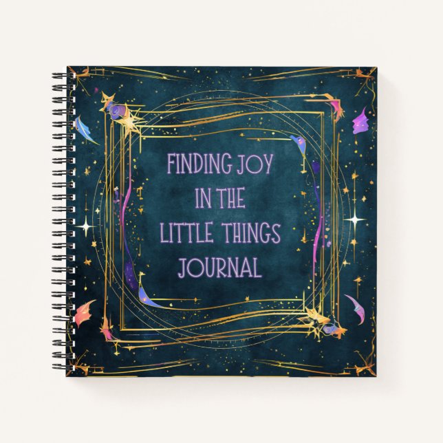 Finding Joy In The Little Things  Notebook (Front)