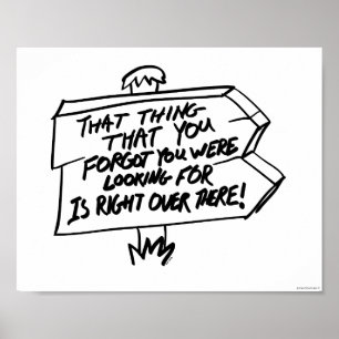 Finding lost things sign