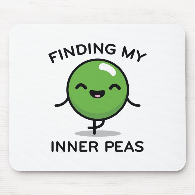 Finding My Inner Peas Mouse Mat (Front)