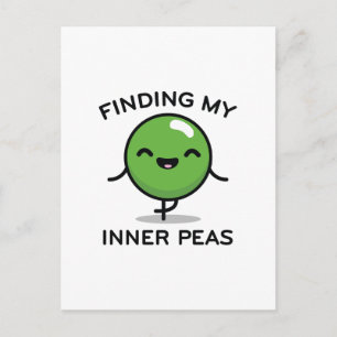 Finding My Inner Peas Postcard