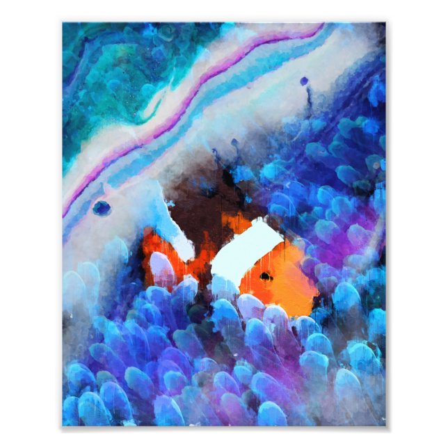 Finding Nemo - Underwater Abstract Art  Photo Print (Front)