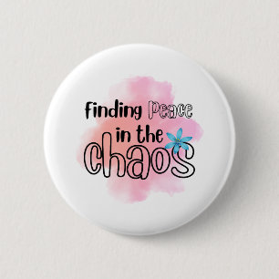 Finding Peace 6 Cm Round Badge