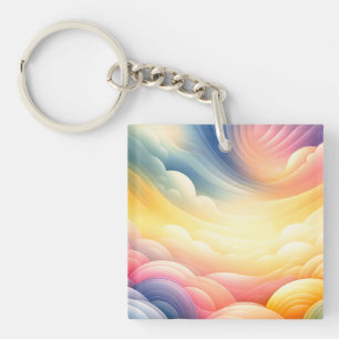Finding Peace in the Puffy Dreamy Coluds Key Ring