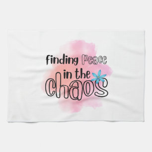 Finding Peace Tea Towel