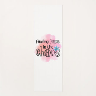 Finding peace yoga mat