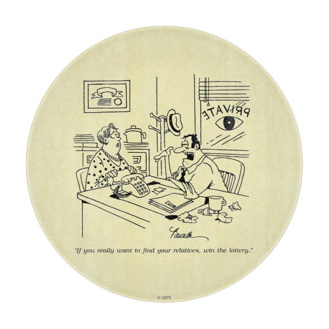 Finding Relatives Cutting Board (Front)