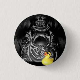 'Finding Spirituality' Rubber Duck Button (small)