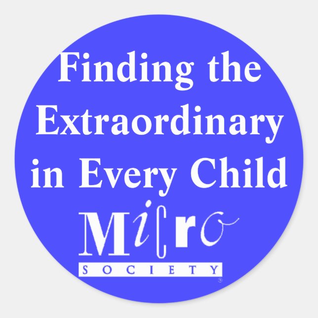 Finding the Extraordinary in Every Child Sticker (Front)