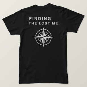Finding The Lost Me Compass Graphic Streetwear T-Shirt