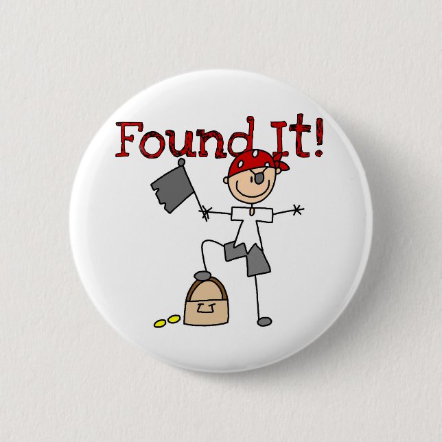Finding Treasure 6 Cm Round Badge (Front)