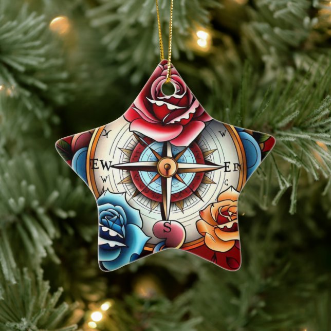 "Finding True North" Ceramic Tree Decoration (Tree)