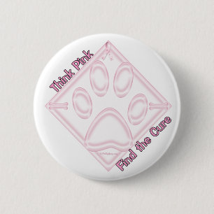 FindtheCure~ThinkPink 6 Cm Round Badge