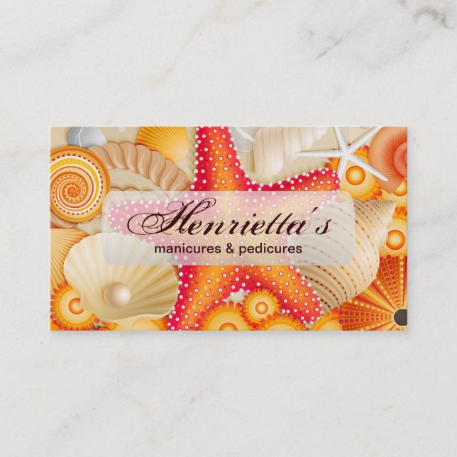 Fine Abstract Cool Cute Girly Nature Fashion Business Card (Front)