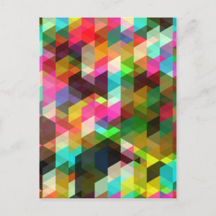 Fine Abstract Cool Cute Girly Retro Fashion Postcard