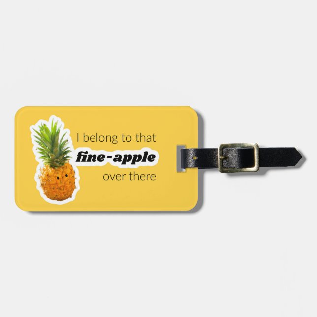 Fine-Apple Luggage Tag (Front Horizontal)