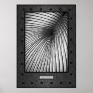 Fine Art, Abstraction Extraction, riveted steel Poster
