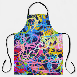 Fine Art background. Seamless pattern with grunge Apron