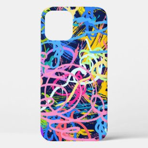 Fine Art background. Seamless pattern with grunge  iPhone 12 Case