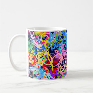 Fine Art background. Seamless pattern with grunge Coffee Mug