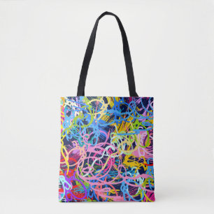 Fine Art background. Seamless pattern with grunge  Tote Bag