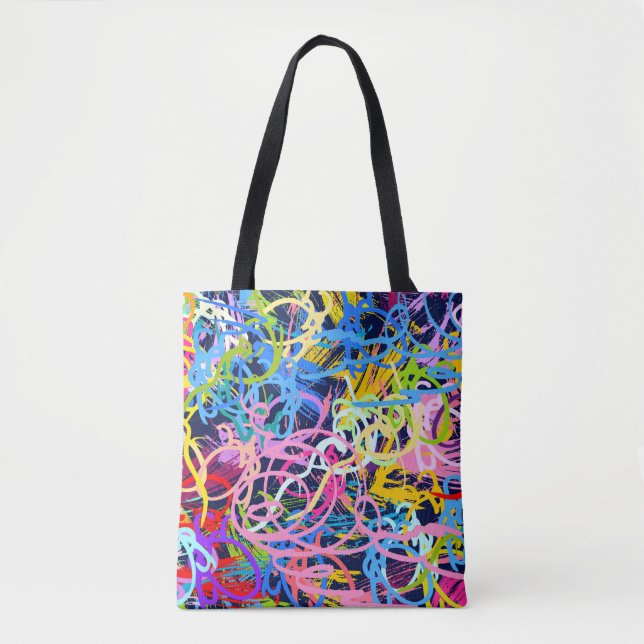 Fine Art background. Seamless pattern with grunge  Tote Bag (Front)
