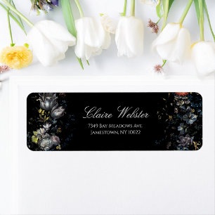 Fine Art Black Floral