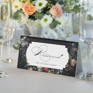 Fine Art Black Floral Calligraphy