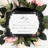 Fine Art Black Floral Calligraphy