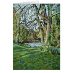 Fine Art Blank Card - Riverbank in Early Spring