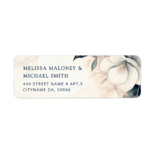 Fine Art Blue Ivory Flower Wedding