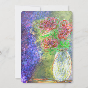 Fine Art Bright FloRAL dopamine decor Contemporary