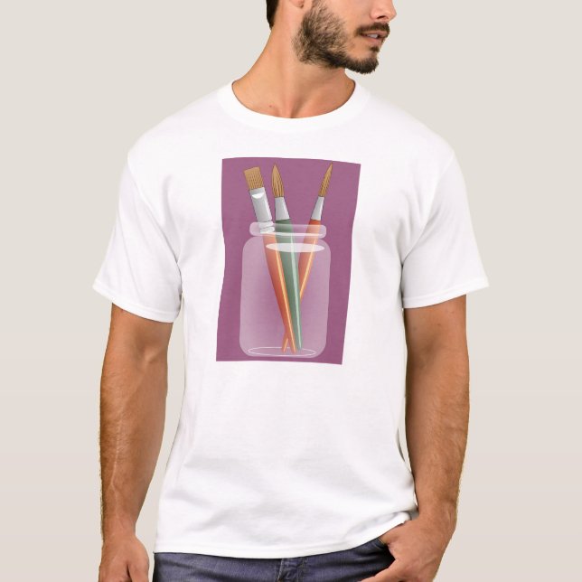 Fine Art Brushes T-Shirt (Front)