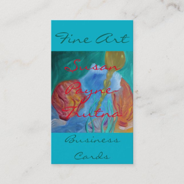 Fine Art Business Cards:Susan Payne-Trutna Business Card (Front)