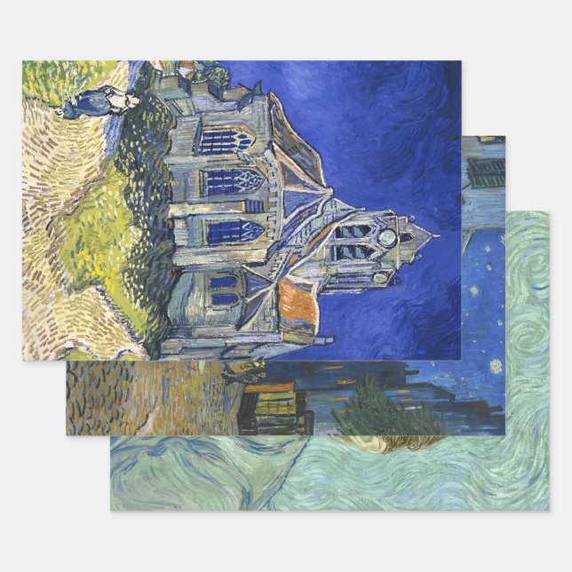 Fine Art by Vincent Van Gogh, Decoupage Wrapping Paper Sheet (Set)