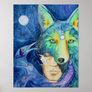 Fine Art Canvas Print 11x14: Coyote Son