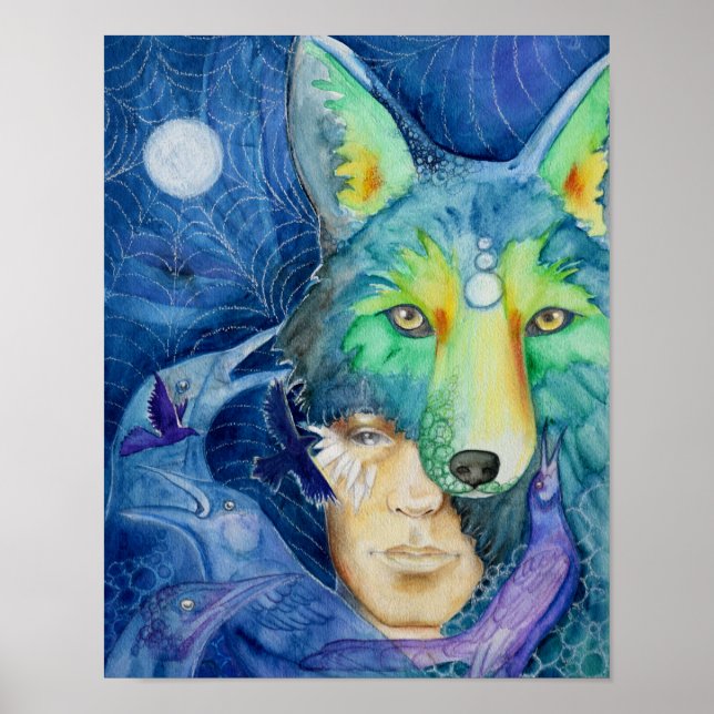 Fine Art Canvas Print 11x14: Coyote Son (Front)