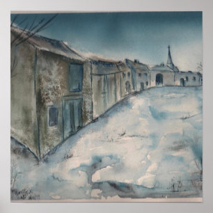 Fine Art Canvas Print/Lorraine Village Poster