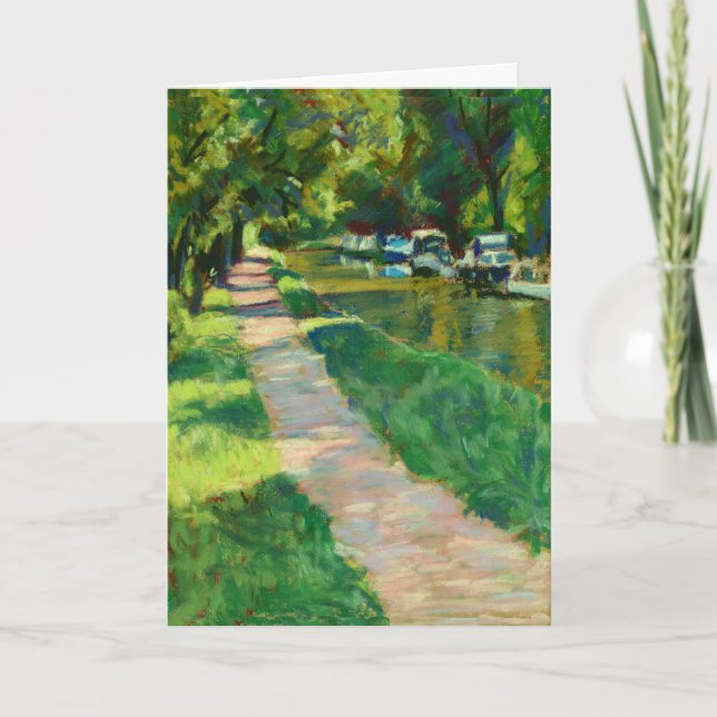 Fine Art Card - Canal Towpath (Front)