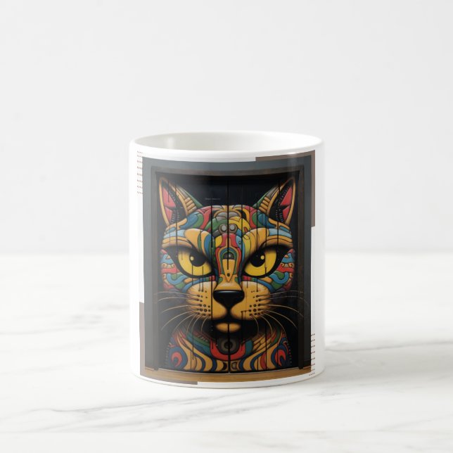 Fine Art Cat Design Coffee Mug (Center)