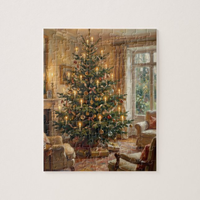 Fine Art Christmas Tree | Impressionist Jigsaw Puzzle (Vertical)