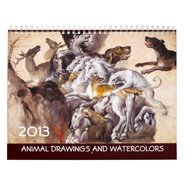 FINE ART COLLECTION  / Animal Drawings 2013 Calendar (Cover)