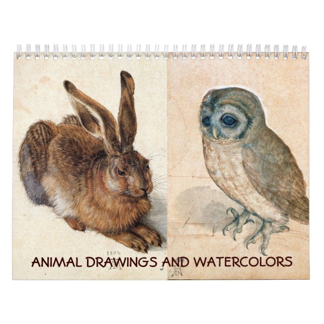 FINE ART COLLECTION  / Animal Drawings 2017 Calendar (Cover)