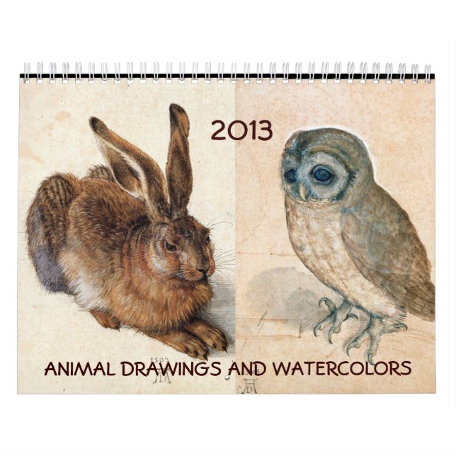 FINE ART COLLECTION  / Animal Drawings 2017 Calendar (Cover)