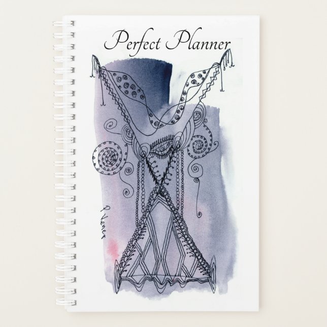 Fine Art Dramatic Fantasy Necklace Planner (Front)